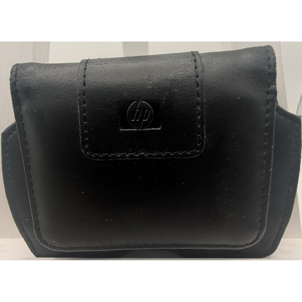 HP Black Belt Clip Case Magnetic Leather Mobile Device Accessory